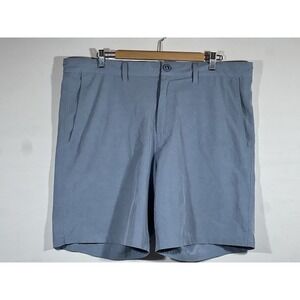 Rising Tide Mens Shorts 38 Blue White Check Stretch Casual Summer Golf